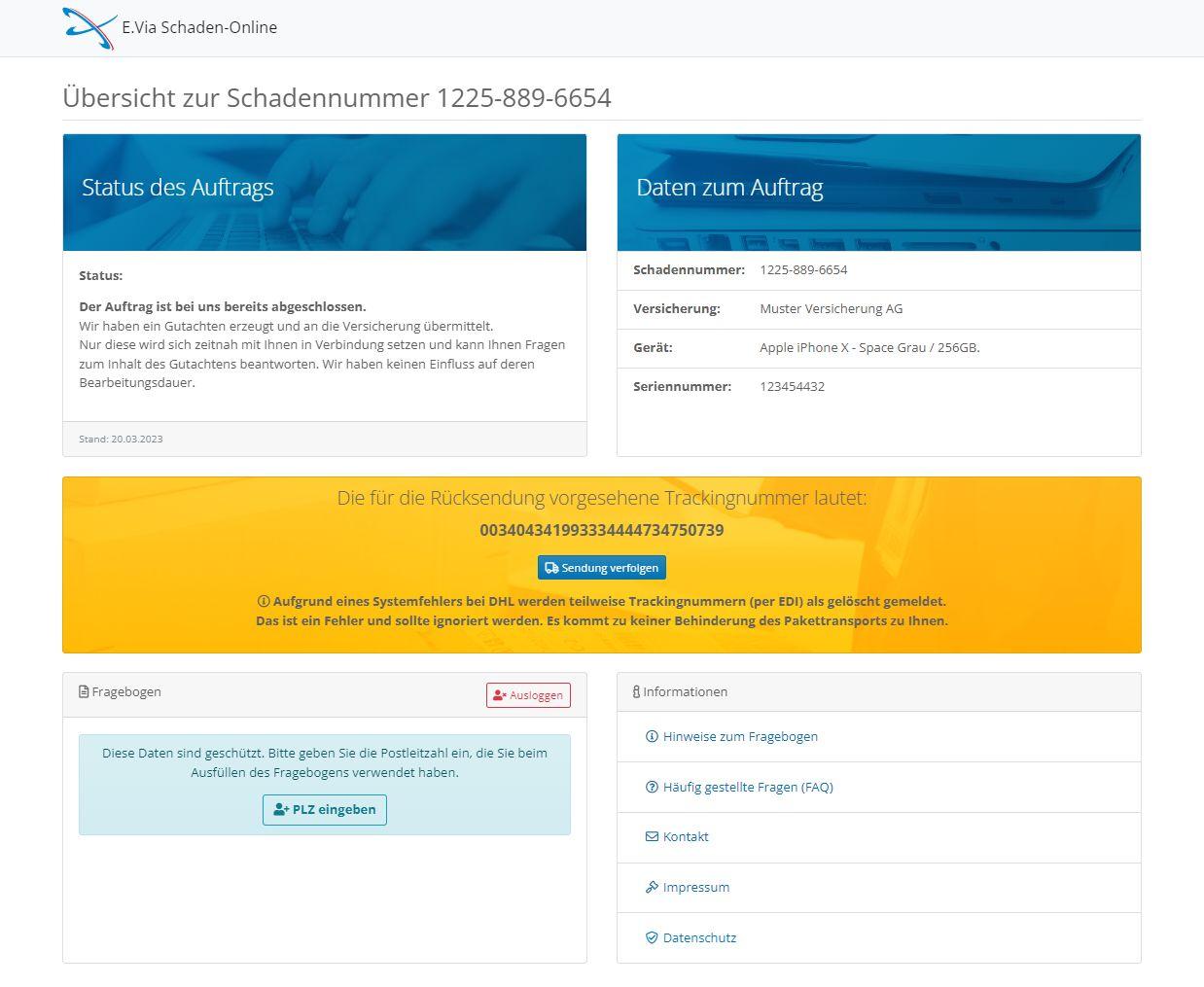 AS-Portal Screenshot